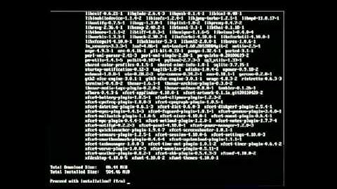 Xfce4 Desktop Installation on Arch-Linux 2012.10