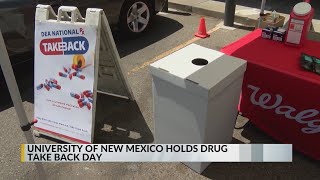 UNM holds drug take back day at Walgreens