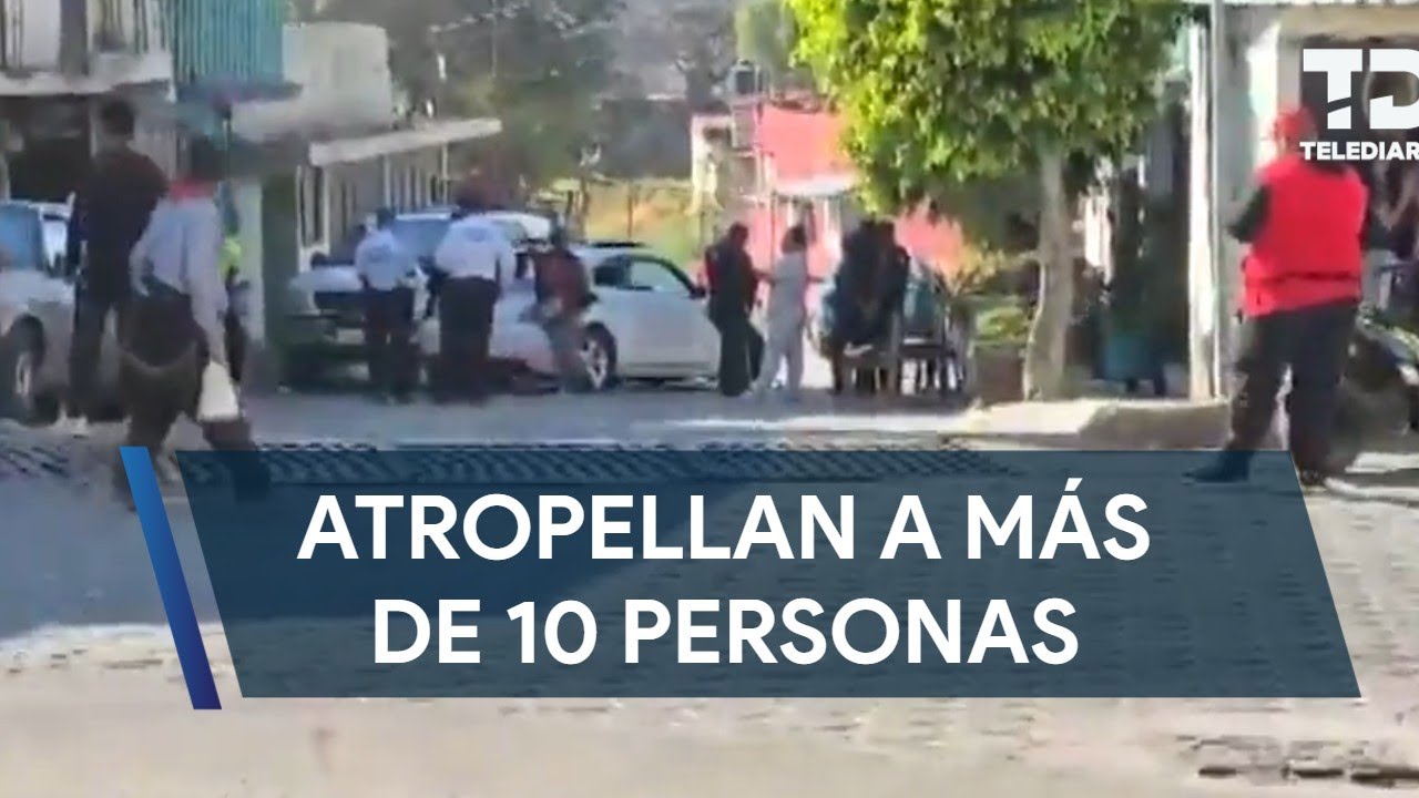 Conductor pierde el control y atropella a más de 10 personas en la ...