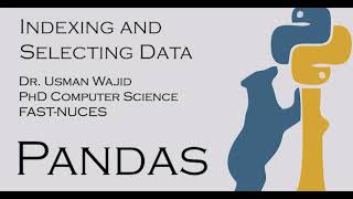 Indexing and Selecting Data using Pandas DataFrame