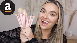 PINK AMAZON BRUSHES NO ONE IS TALKING ABOUT! Jessup Pink Amazon Makeup Brushes REVIEW!