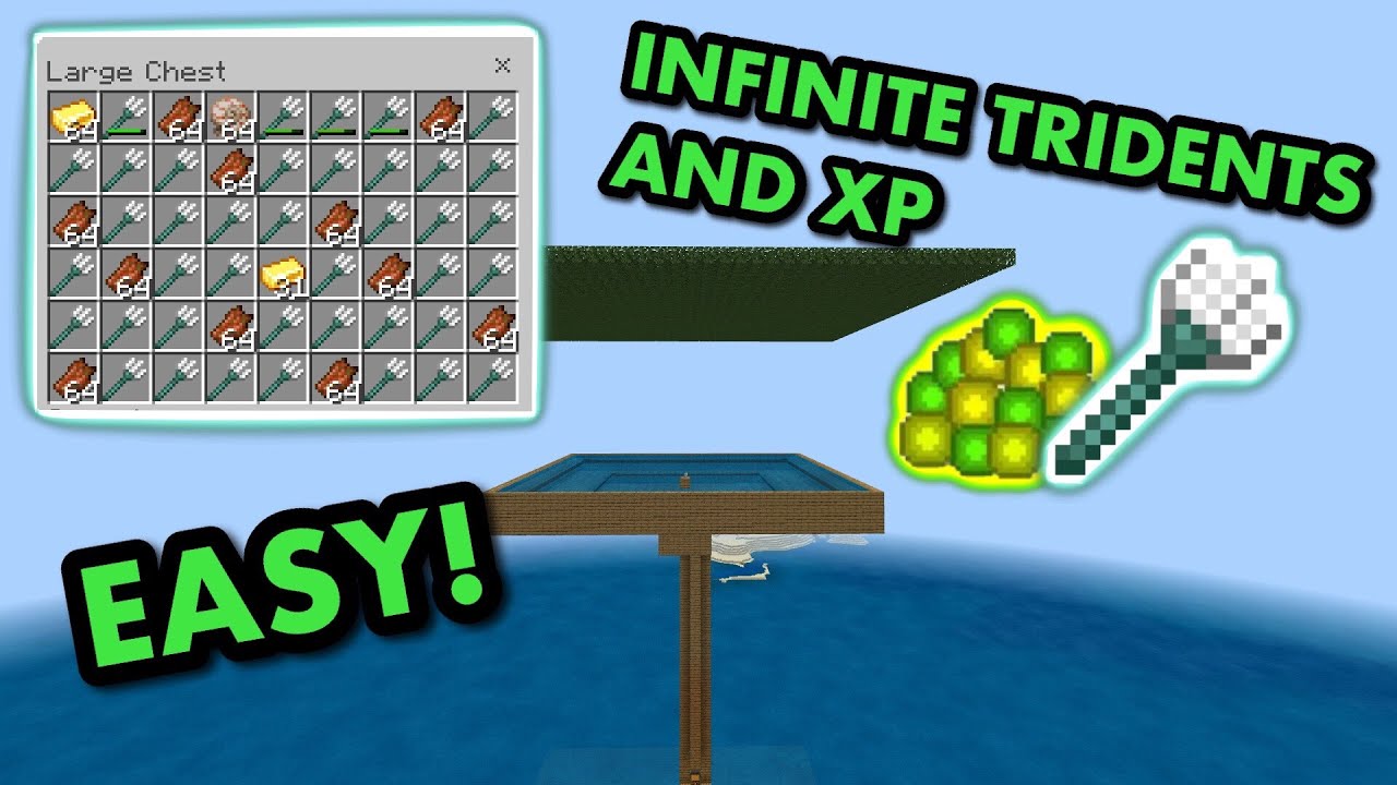Trident Farm Java Easy TRIDENT FARM TUTORIAL in Minecraft Bedrock (MCPE/Xbox/PS4/Nintendo ...