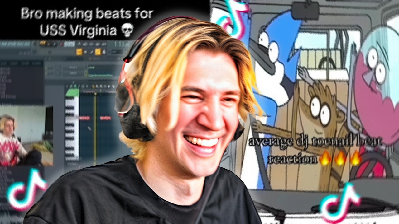 xQc CRACKS UP Reacting to the FUNNIEST DJ Toenail TikToks!