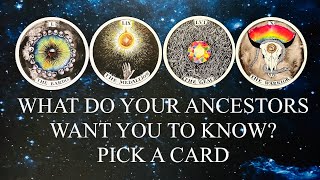 PICK A CARD | WHAT DO YOUR ANCESTORS WANT YOU TO KNOW RIGHT NOW?✨