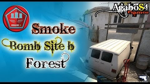 CS:GO MIRAGE - Smoke Forest - Bomb Site B