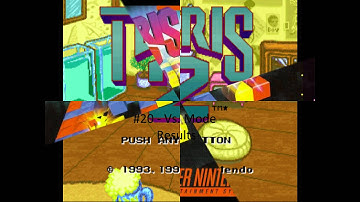Tetris 2 (SNES) - Vs. Mode Win, Loss, and Results