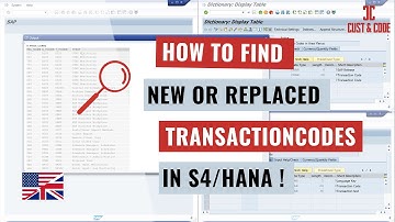 How to Find new or Replaced Transactions in S4/HANA [english]