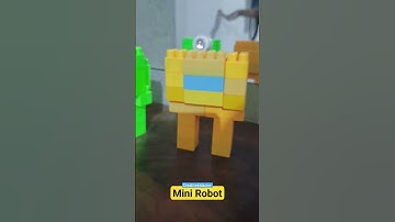 🤖 Mini Robot Make with Building blocks #funnyvideo #viral #robot #shorts