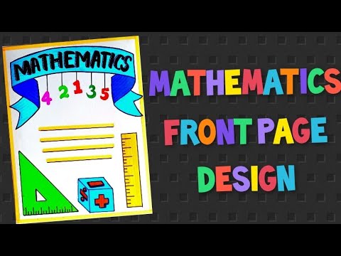 Front Page Design Of Mathematics Project/ Border Design For Maths ...