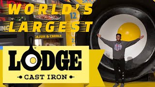 WORLD'S LARGEST CAST IRON SKILLET  Lodge Factory Store and Museum