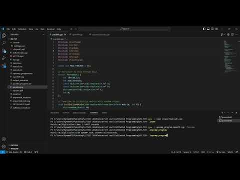 Parallel Matrix Multiplication
