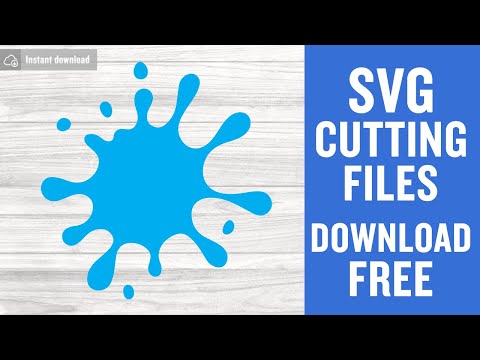 Paint Splatter Free Svg Cutting Files for Cricut Silhouette Instant Download