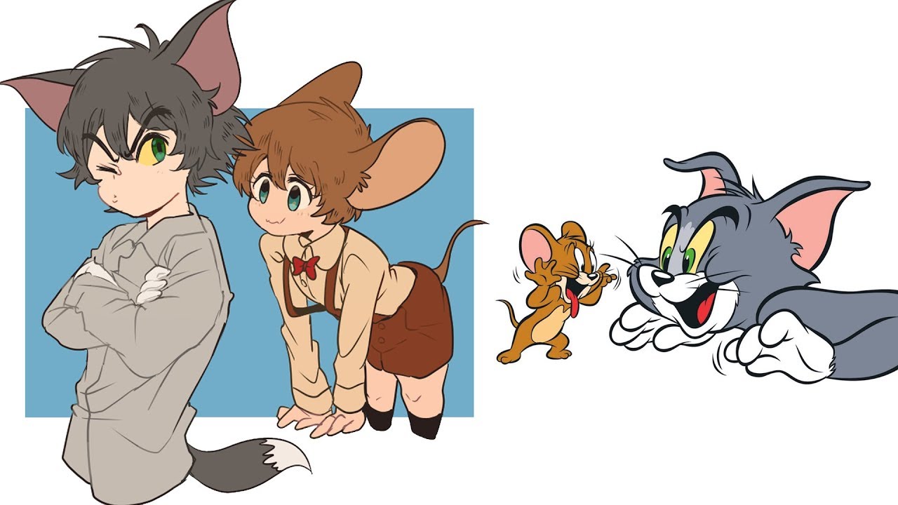 Tom And Jerry As Humans Cartoon vs Anime - YouTube.