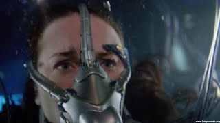 A Woman, A Flooded Tank, Aliens, And An Oxygen Mask