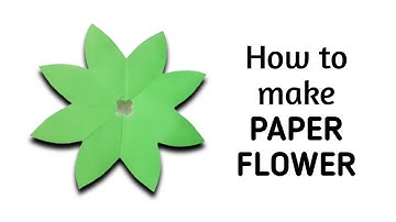 How to make simple & easy paper flower - 2 | Kirigami / Paper Cutting Craft Videos & Tutorials.