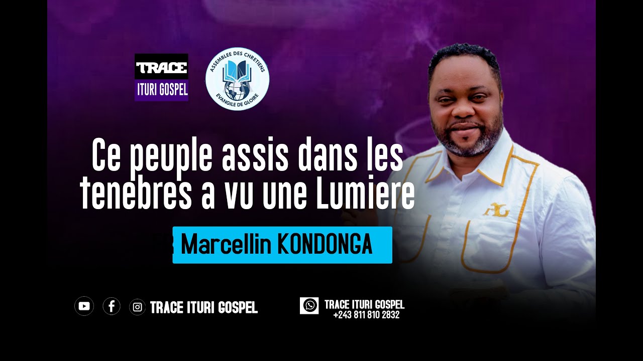 Ce peuble assis dans les tenebres a vu une grande lumiere Fr. Marcellin ...