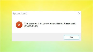 The Scanner is in Use Or Unavailable  Please Wait E1460 B305 - EPSON SCANNER