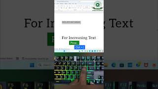 Increase & Decrease Font Size in MsWord using Shortcut Keys 💻 | Quick & Easy Formatting Tip #shorts