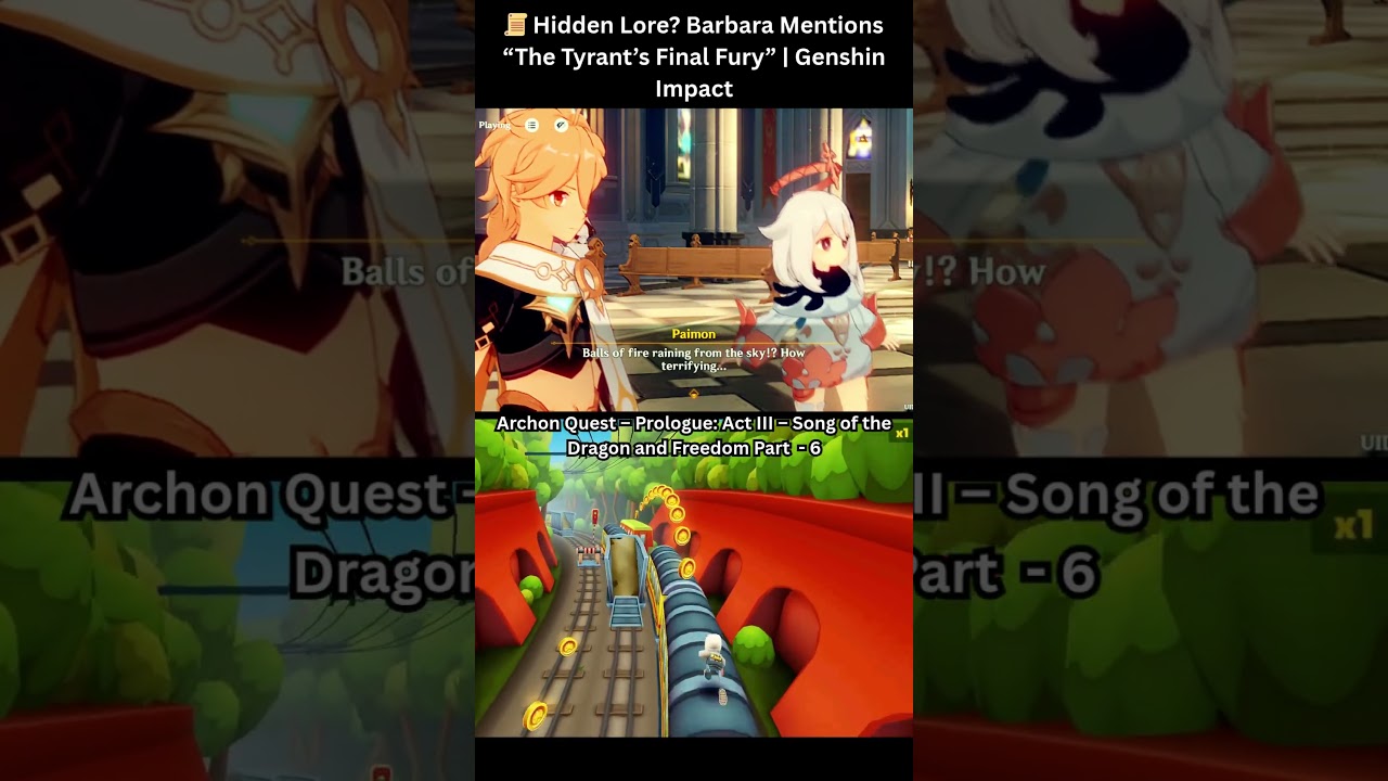 📜 Hidden Lore? Barbara Mentions “The Tyrant’s Final Fury” | Genshin Impact (PART-6) #shenhe #short