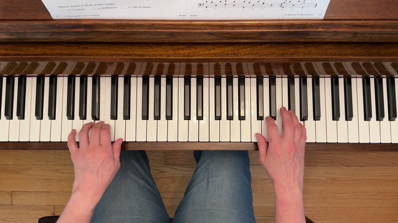 Ice Hockey - Piano Adventures Level 2B Technique & Artistry Book