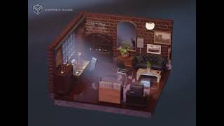 Cozy Room Corner - Diorama Animation in Blender