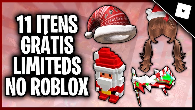 COMO PEGAR 10 ITENS GRATIS NO ROBLOX! 