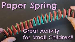 Paper Spring (Level: 4 year old+)