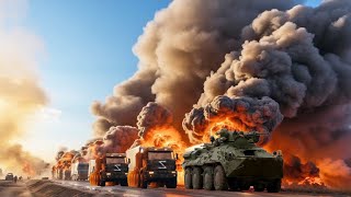 Today! April 29 A convoy of 1,720 tanks carrying Russian missiles was destroyed by Ukraine