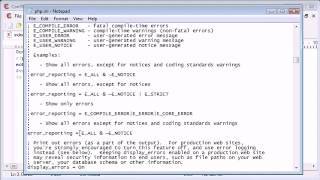 Famous Beginner PHP Tutorial   15   More on Error Reporting Wealth