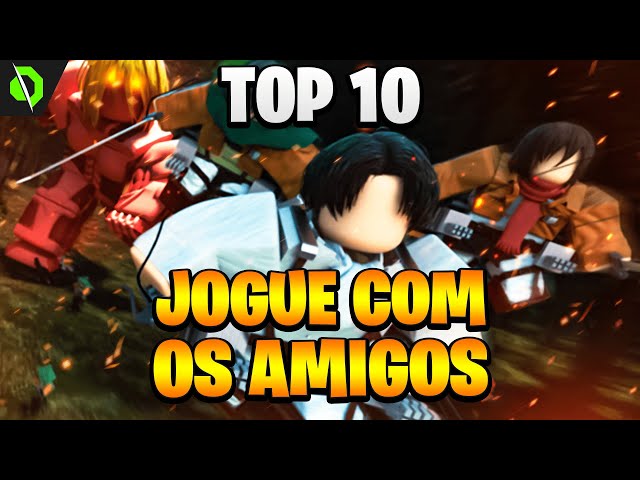 NÃO JOGUE SOZINHO! Top 10 MELHORES JOGOS do ROBLOX para JOGAR COM