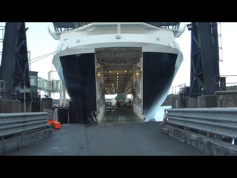 Boarding Caledonian Macbrayne Mv Loch Seaforth Car Deck At Stornoway Ferry Terminal