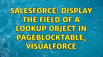 Salesforce: Display the Field of a lookup object in PageBlockTable, Visualforce (2 Solutions!!)