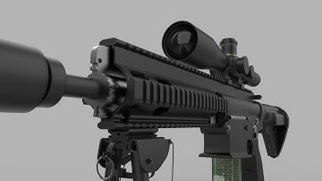 3d model Sniper rifle