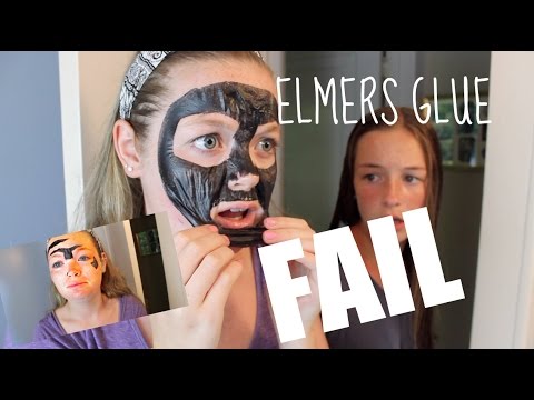 Elmer's glue charcoal mask