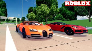 Bugatti Alıp Yarışa Girdik!! - Panda ile Roblox Driving Empire