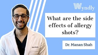What are the side effects of allergy shots?