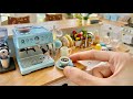 Rement mini kitchen  coffee  chocolate pancake  mini toy cooking  toy miniatures   asmr