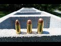 9mm vs .40 Cal vs .45 ACP - Cinder Block Test