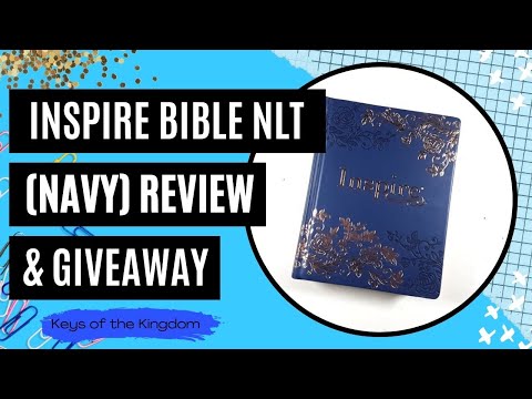 Navy Inspire Bible Review & Giveaway | #Tyndale | #InspireBible | GIVEAWAY