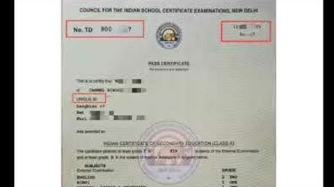 How to find marksheet number/serial number and Roll number in ICSE board