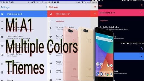 Mi a1 Dark Themes without root oreo new features