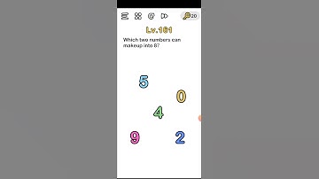 Brain out level 161 Which two numbers can makeup into 8? Walkthrough