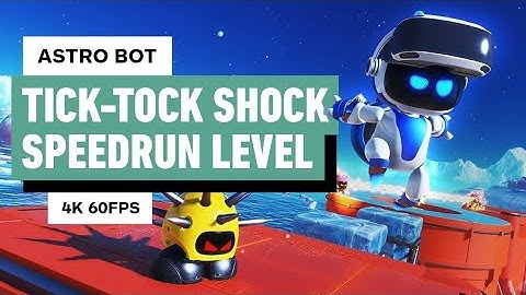 ASTRO BOT - Tick-Tock Shock SpeedrunDLC Level (All New Bots Rescued) | PS5