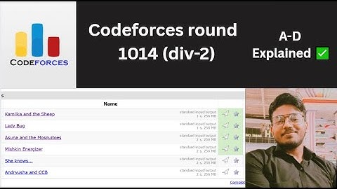 Codeforces Round 1014 (Div-2) | A-D Problems Solved & Explained !!!