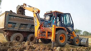 JCB 3dx Excellence Mud Loading Tata Tipper 2518Ex Truck Framing l JCB Backhoe video