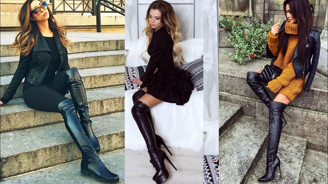 Very good looking & eye-catching leather thigh high boots designs/how ...