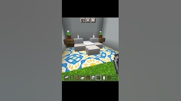 Super easy minecraft white themed bed design! pt:2 #shorts #minecraft #minecraftshorts