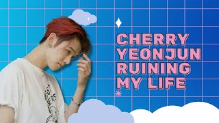CHERRY YEONJUN BEING A MENACE | (appreciation video for Yeonjun's red hair) screenshot 1