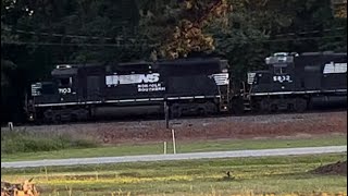 Norfolk Southern P45 out of Seneca SC, Z line, from Davis Crk Rd, 1959 hrs., Wed 15 May 2024, 72 74%