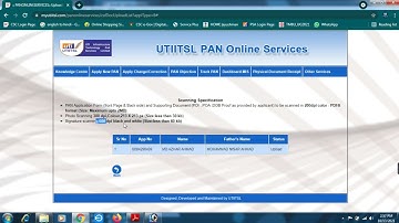 CSC UTI Pan Document Upload Size Photo Size Signature Size Pan Form Size UTI PSA Pan document Uplode